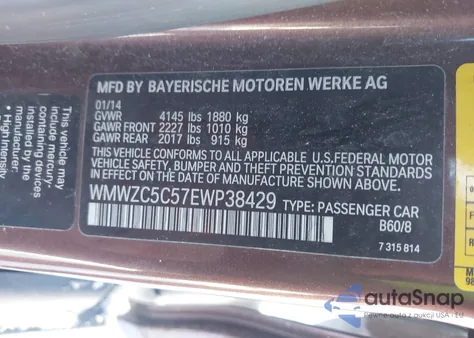 2014 Mini Countryman Cooper S from USA, damaged, VIN WMWZC5C57EWP38429